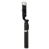 Kijek do selfie z pilotem Bluetooth statyw tripod lampka LED czarny