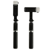 Kijek do selfie z pilotem Bluetooth statyw tripod lampka LED czarny