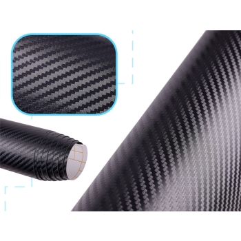 Folia rolka carbon 3D czarna 1,52x30m