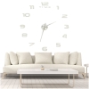 Zegar ścienny naklejany na ścianę 3D lustrzany DIY duży nowoczesny 80-120cm XL