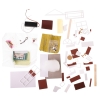 Domek dla lalek drewniany salon model do złożenia LED 8008-A 20,6cm