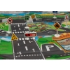 Mata edukacyjna do zabawy miasto ulica + znaki drogowe wodoodporna kolorowa 130x100cm