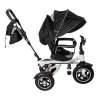 Rowerek trójkołowy Trike Fix V3 rower spacerówka 3w1 obracany 360 wolne koło czarny