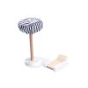Domek dla lalek drewniany MDF mebelki 78cm czarny LED