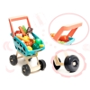 Supermarket sklep kasa fiskalna + wózek miętowy