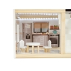 Domek dla lalek drewniany LULILO FLORO boho LED 78cm