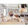 Domek dla lalek drewniany LULILO FLORO boho LED 78cm