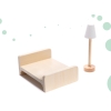 Domek dla lalek drewniany LULILO FLORO boho LED 78cm