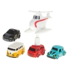 Tor przeszkód interaktywny samochodowy wyścigi parking 4 pojazdy auto autobus radiowóz wóz strażacki helikopter 24x24cm XL