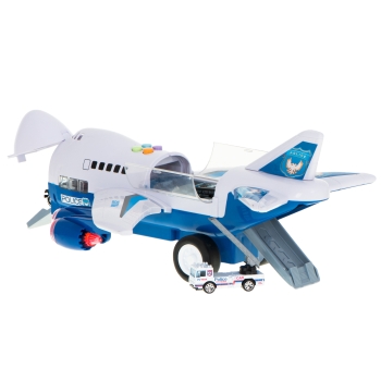 Transporter samolot + 6 aut policja bok/przód