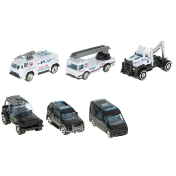 Transporter samolot + 6 aut policja bok/przód