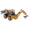 Koparka ładowarka metalowa z ruchomymi łyżkami Die-Cast H-toys 1704 1:50