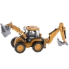 Koparka ładowarka metalowa z ruchomymi łyżkami Die-Cast H-toys 1704 1:50