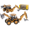 Koparka ładowarka metalowa z ruchomymi łyżkami Die-Cast H-toys 1704 1:50