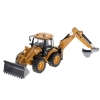 Koparka ładowarka metalowa z ruchomymi łyżkami Die-Cast H-toys 1704 1:50