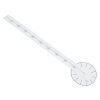 Zegar ścienny naklejany DIY regulowany duży 80-120cm czarny 4 cyfry