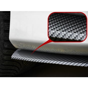 Dokładka zderzaka osłona uniwersalna spoiler carbon 2,5m czarna