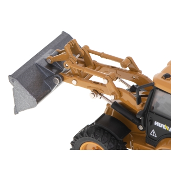 Koparka ładowarka metalowa z ruchomymi łyżkami Die-Cast H-toys 1704 1:50
