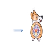 Tarcza Dart z rzutkami piłkami na rzep celowanie rzut do celu corgi