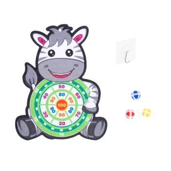 Tarcza Dart z rzutkami piłkami na rzep celowanie rzut do celu zebra