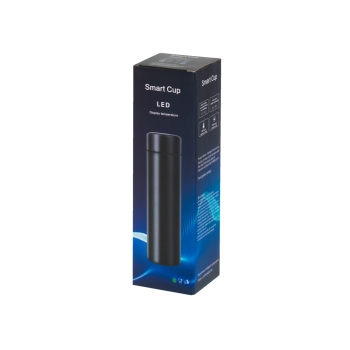 Kubek bidon termiczny termos smart LED 500ml bordowy