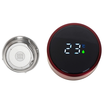 Kubek bidon termiczny termos smart LED 500ml bordowy