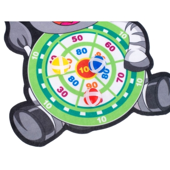 Tarcza Dart z rzutkami piłkami na rzep celowanie rzut do celu zebra