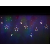 Lampki LED kurtyna gwiazdki świąteczne choinkowe 2,5m 138LED multikolor