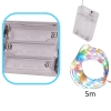 Lampki LED druciki dekoracyjne świąteczne choinkowe 5m 50LED multikolor