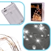 Lampki LED druciki dekoracyjne świąteczne choinkowe 5m 50LED zimny biały