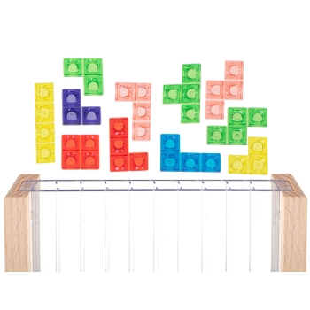 Gra logiczna układanka tetris stojący