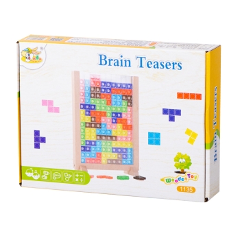Gra logiczna układanka tetris stojący