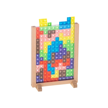 Gra logiczna układanka tetris stojący
