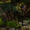 Lampa solarna ogrodowa ażurowa latarenka wisząca wbijana lampion 12 LED