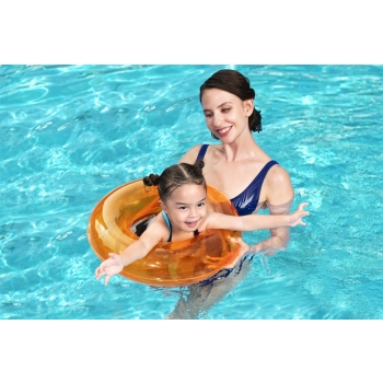 Kółko do pływania koło dmuchane dla dzieci BESTWAY 36022 pomarańczowe 51cm