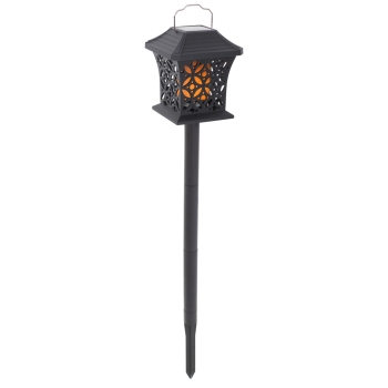 Lampa solarna ogrodowa ażurowa latarenka wisząca wbijana lampion 12 LED