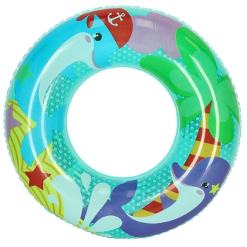 Kółko do pływania koło dmuchane kółko plażowe delfin 60 kg BESTWAY 36113 51 cm