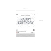 Balon foliowy dekoracja urodzinowa Happy Birthday srebrna 340cm x 35cm