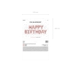 Balon foliowy dekoracja urodzinowa Happy Birthday różowe złoto 340cm x 35cm