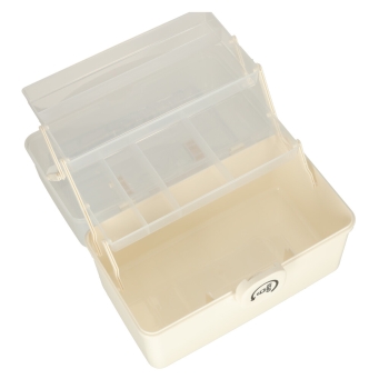 Organizer na leki pojemnik pudełko kasetka apteczka duży XXL na zamek skrzynka 34x19x22,5cm