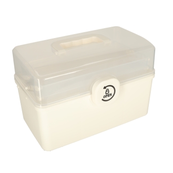 Organizer na leki pojemnik pudełko kasetka apteczka duży XXL na zamek skrzynka 34x19x22,5cm