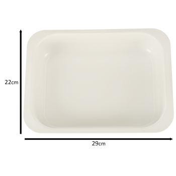 Blacha do pieczenia tortownica forma do ciast wypieków tłoczona 29cm x 22cm x 6cm brązowa