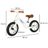 Rowerek biegowy Trike Fix Balance PRO biały lekki 3kg