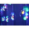 Lampki LED kurtyna kule świąteczne choinkowe 3m 108LED multikolor