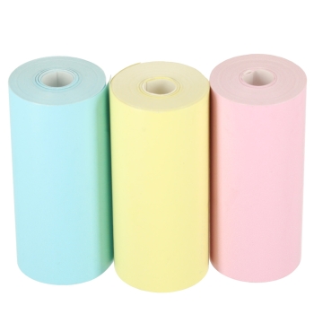 Rolki termiczne papier do drukarki apartu 5,7cm x 3m 3 sztuki kolorowe