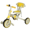Rowerek trójkołowy TRIKE FIX V4 rower spacerówka rowerek biegowy 6w1 szary żółty