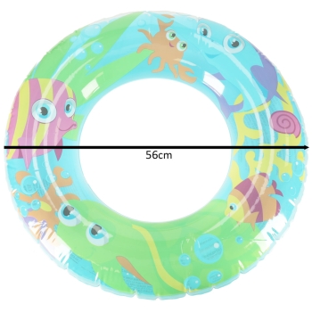 Kółko do pływania koło dmuchane BESTWAY 36013 rybki 56cm