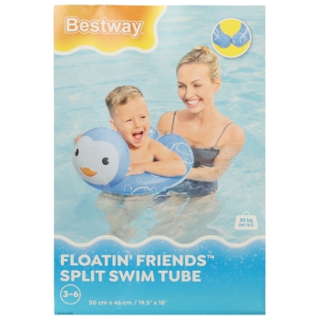 Kółko do pływania koło dmuchane BESTWAY 36405 pingwin 50x46cm