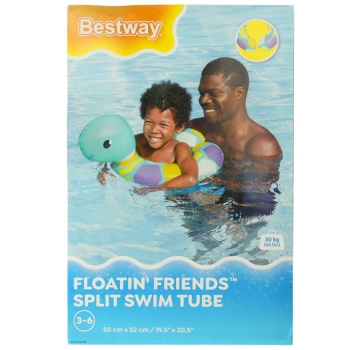 Kółko do pływania koło dmuchane BESTWAY 36405 żółw 50x46cm