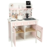 Kuchnia dla dzieci drewniana MDF Lulilo FLoro akcesoria różowa 82cm